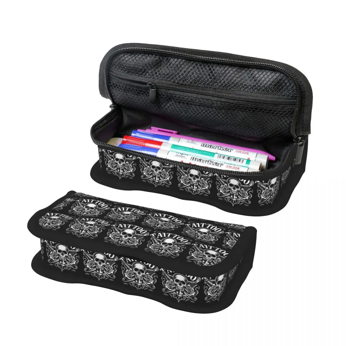 Custom Bib Tattoo Artist Tattooists Pencil Case for Kids Gifts Pen Box Pencil Bag Stationery Supplies Pen Holder Bag