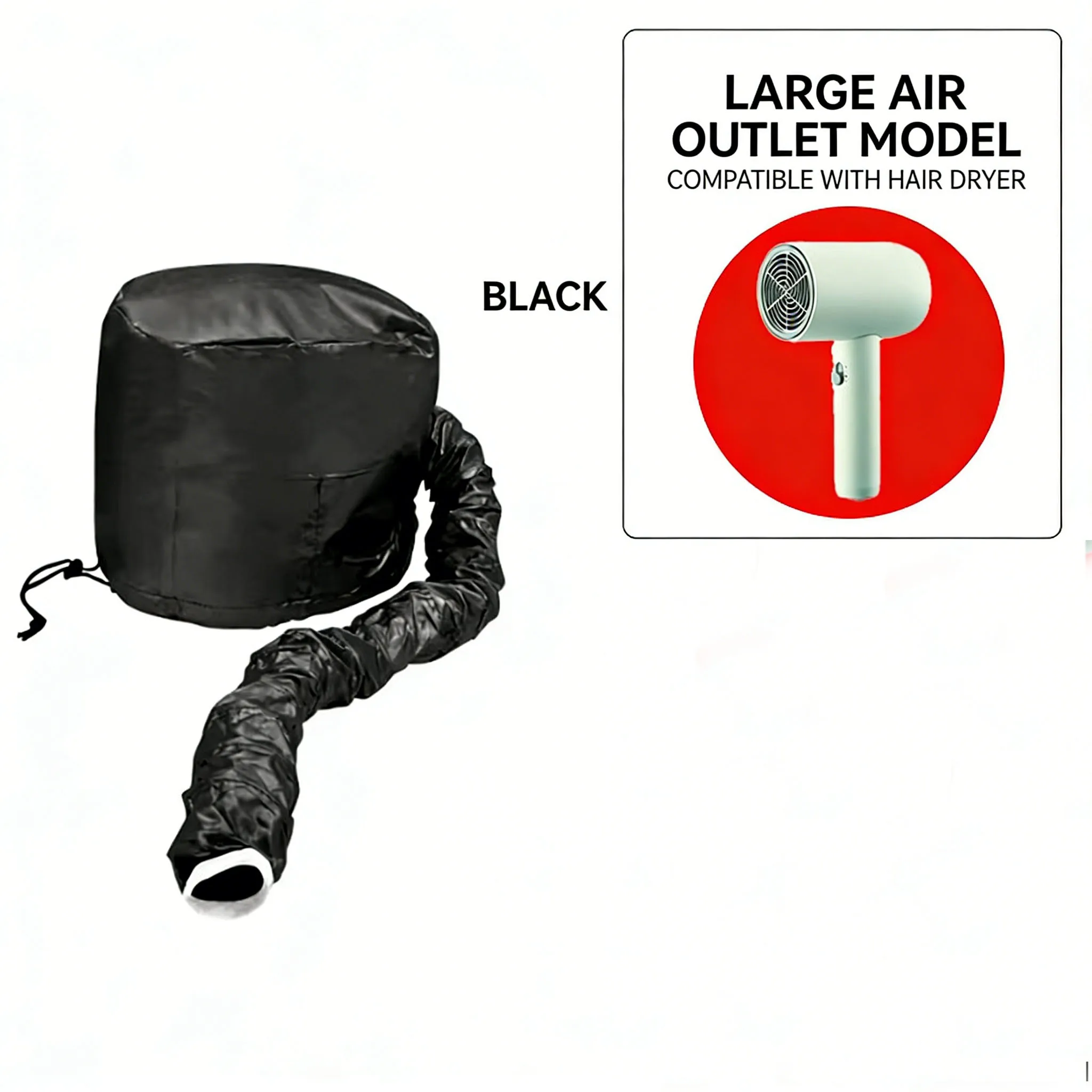 Portable Hair Dryer Hat, Quick Dry Cap