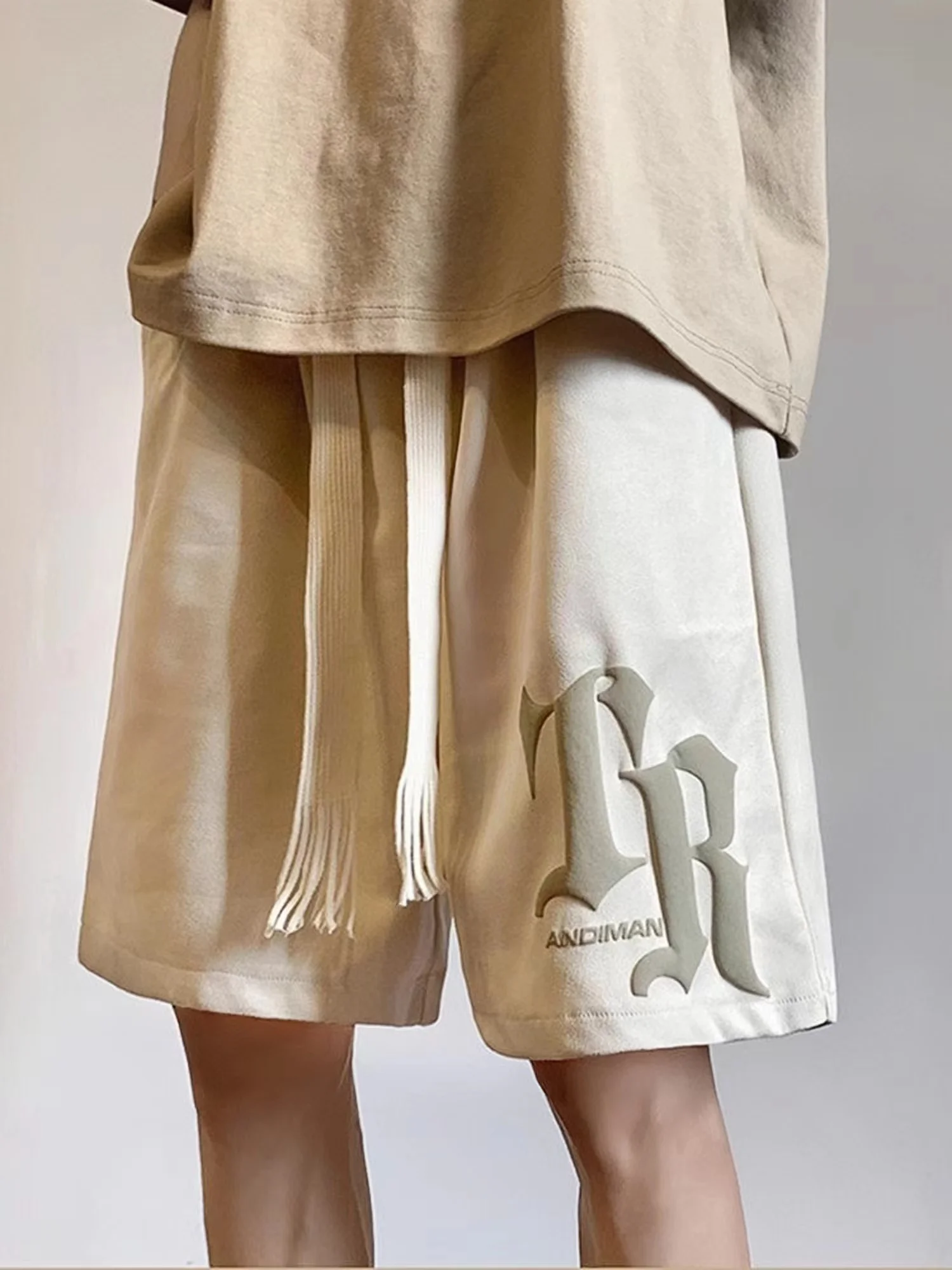 

American Retro Basketball Shorts Men's Summer Loose Large Size Sports Five-Quarter Casual Pants High Street Trend Brand