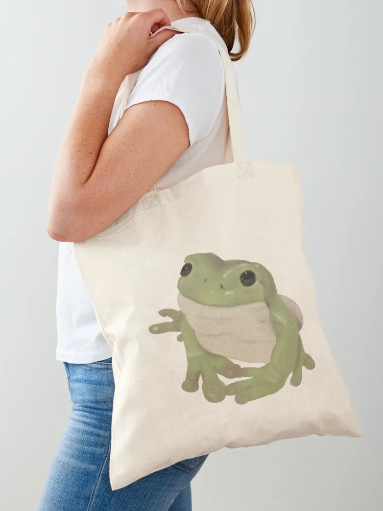 Cottagecore Frog 2 Tote Bag Big bag women Canvas shoulder bag tote men Canvas Tote