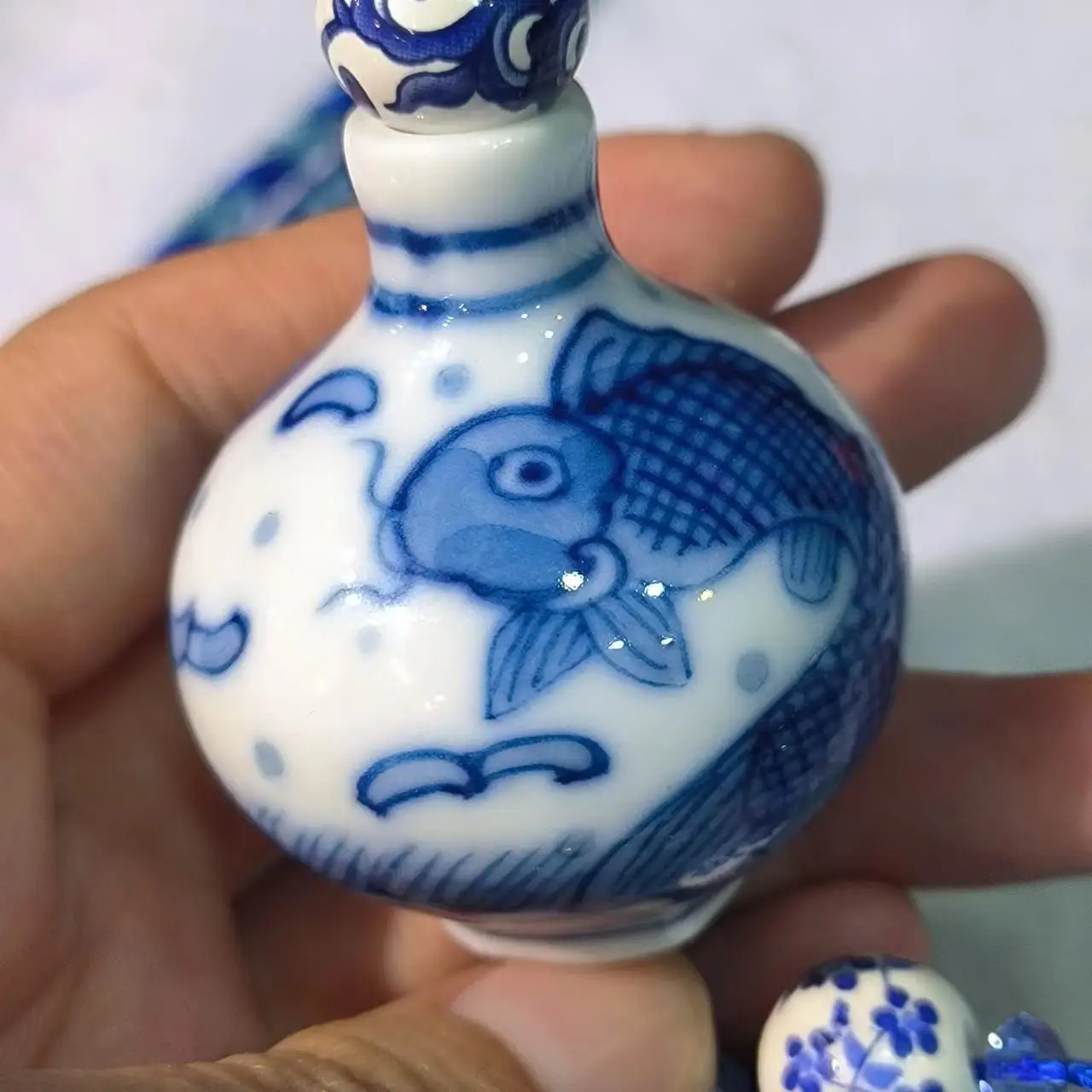 1pcs/lot hand painted ceramic cloisonne car interior pendant handicraft Gift retro ethnic style jewelry amulet folk-custom