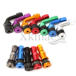 1 Pcs Alloy Rubber Straight valve/bend valve Tubeless Tyre Bicycle Auto Parts Tire Valve Accessories 5 colors
