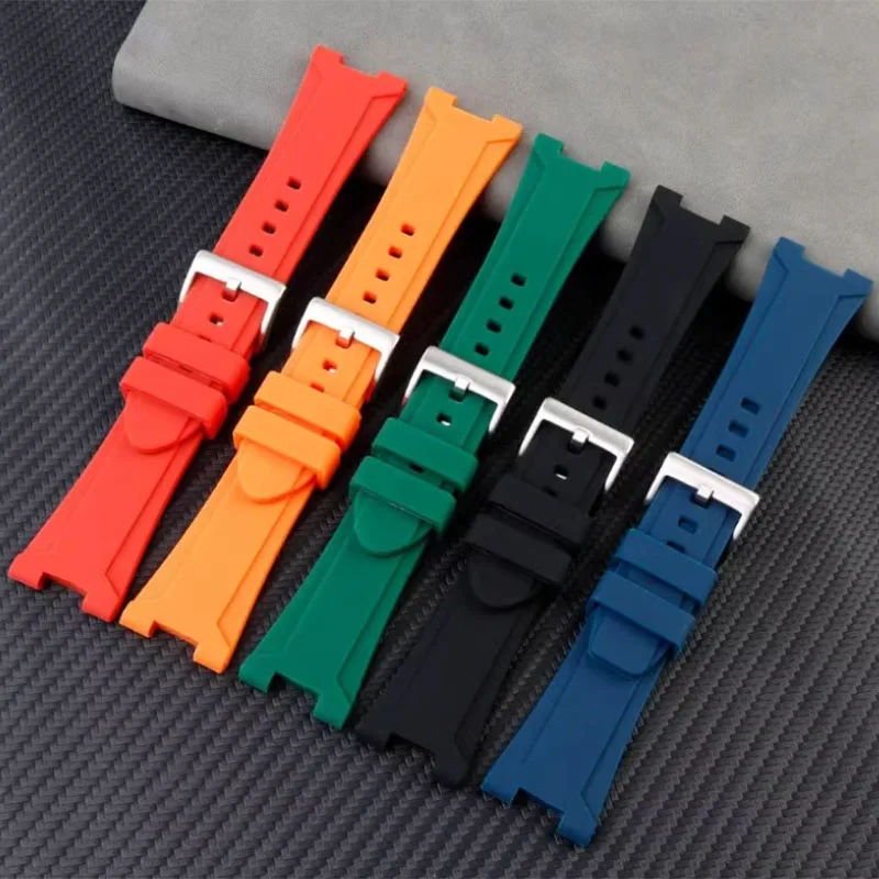 GST-B500D المطاط حزام ساعة اليد ل كاسيو G-SHOCK الصلب القلب GST-B500D/AD سلسلة ساعة سيليكون الشق سوار الرياضة حزام الساعات