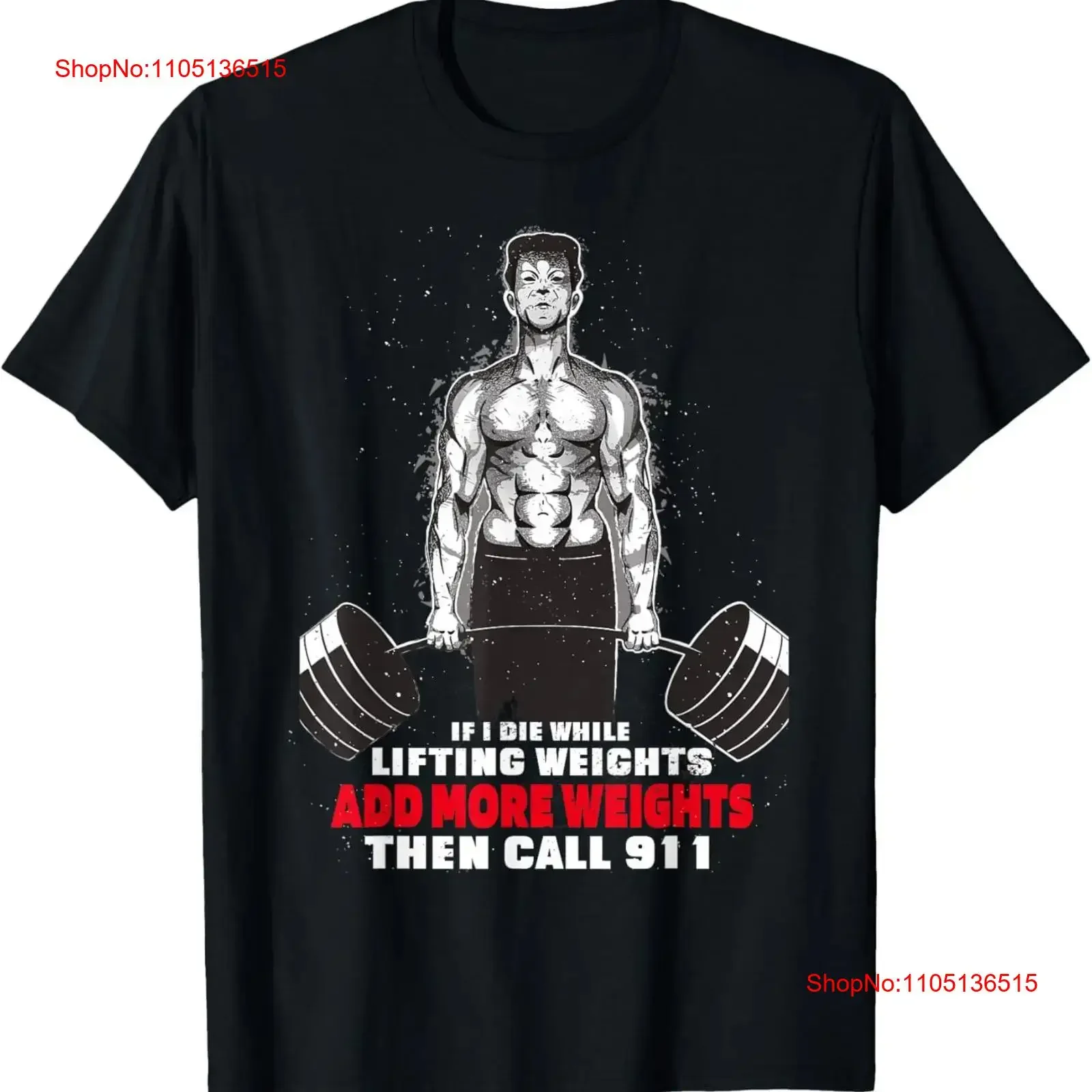 تي شيرت إذا قوت أثناء رفع الأوزان كتي شيرت مضحك للتمرين في صالة الألعاب الرياضية، قميص أنيق مغسول للارتداء اليومي للجنسين ملابس الشارع