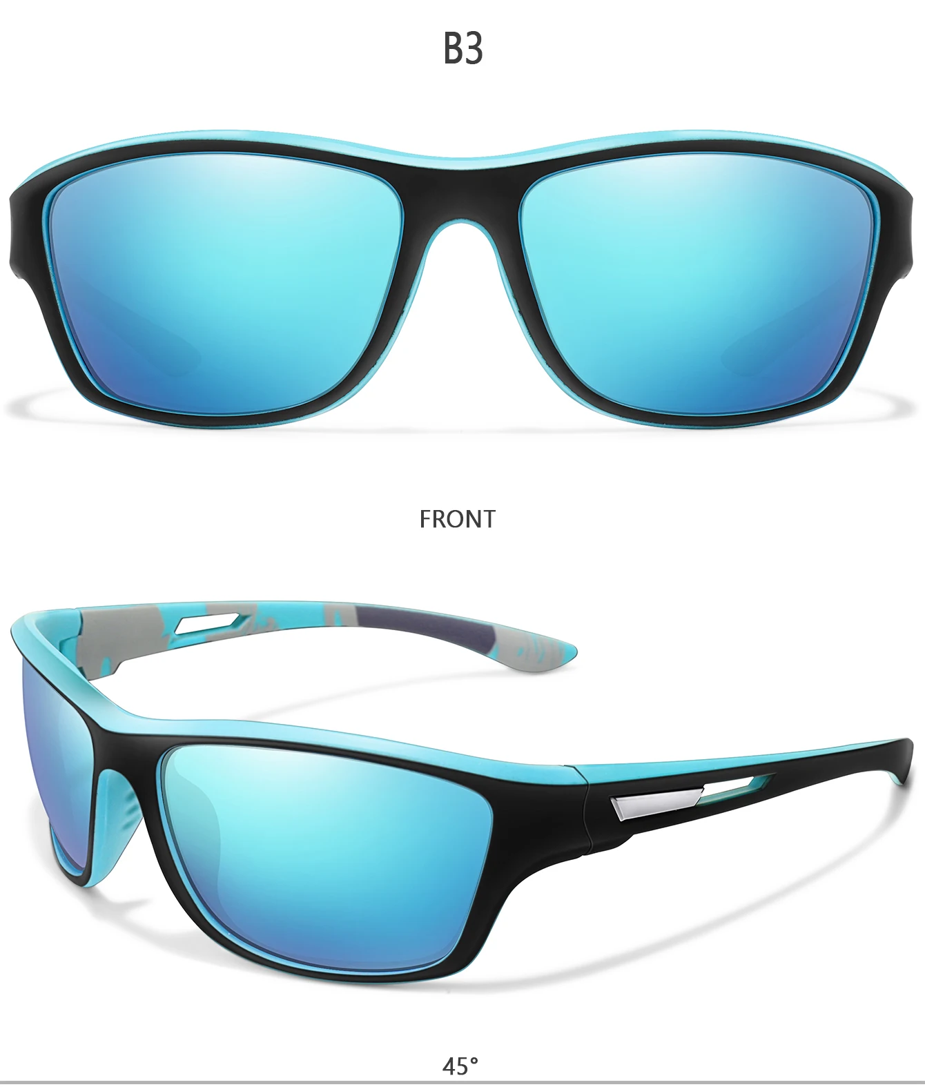 Polarisierte Angeln Sonnenbrille Weiblich Männlich Outdoor Sport Fahren Wandern Brille Straße Radfahren Anti-glare UV400 Brillen – Detail 8