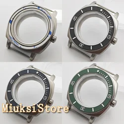 NH35 Case 42mm Silver Stainless Steel Case Sapphire Glass Fit NH34 NH35 NH36 Movement
