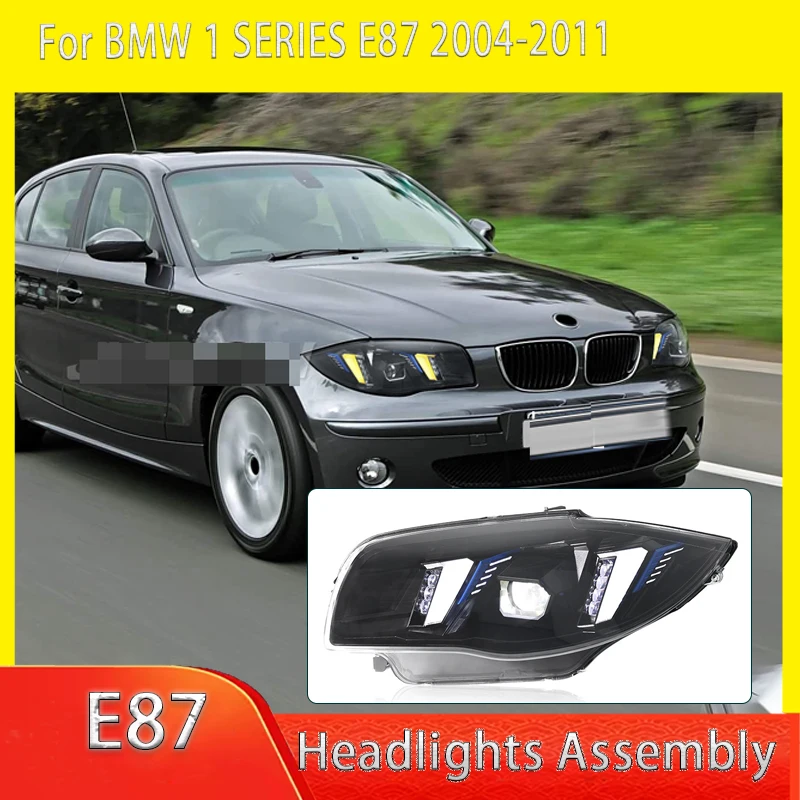 

Автомобильные фары для BMW 1 серии E87 2004 2005 2006 2007-2011, светодиодные фары в форме ангельского глаза, аксессуары для проекции DRL