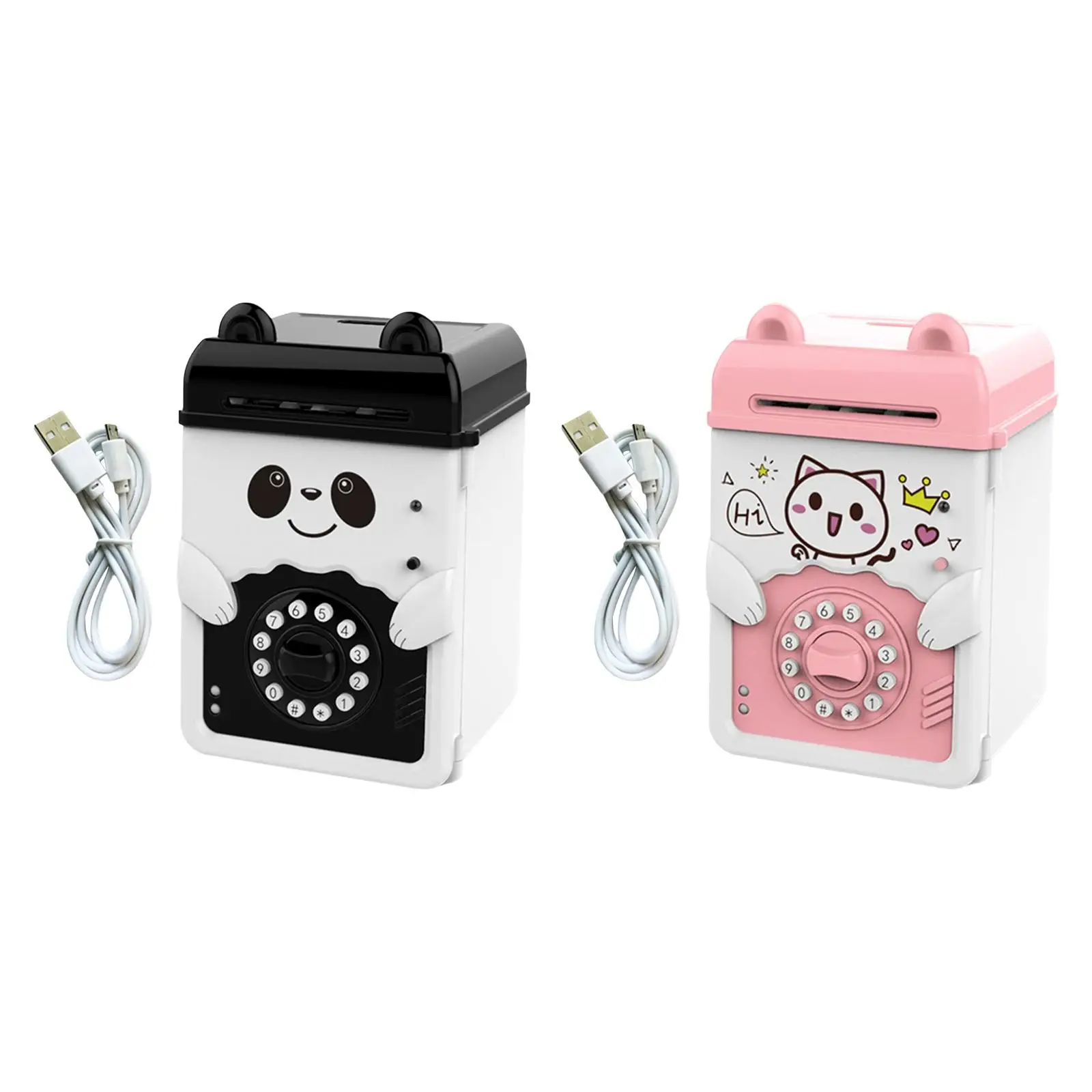 Child Electronic Piggy Bank Saving Box Large Capacity Password Code Lock