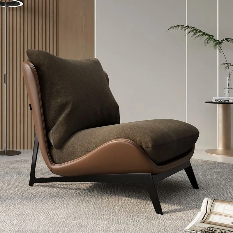 Simple Single Sofa Chair Balcony Chair Leisure Recliner Can Sit and Lie Down