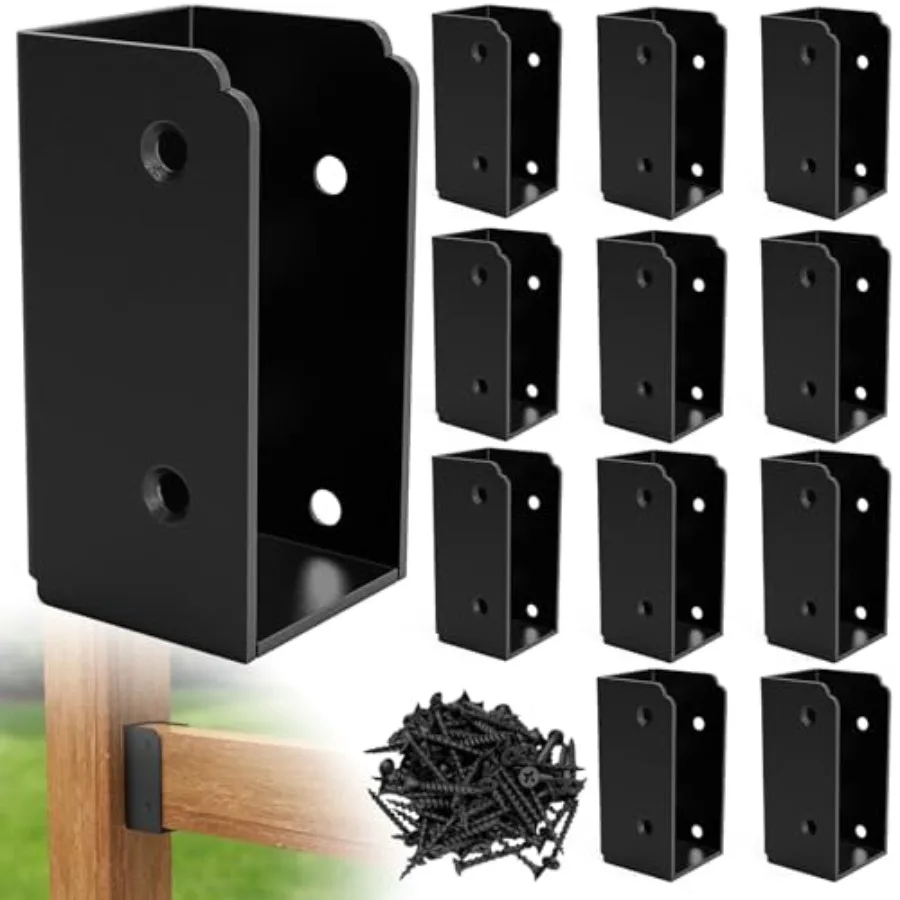 

Pcs 2"x"Stainless Steel Deck Railing Brackets Connectors 2x Brackets 2x Fence Bracket for Stair Fence Railings Decking Wood Pos