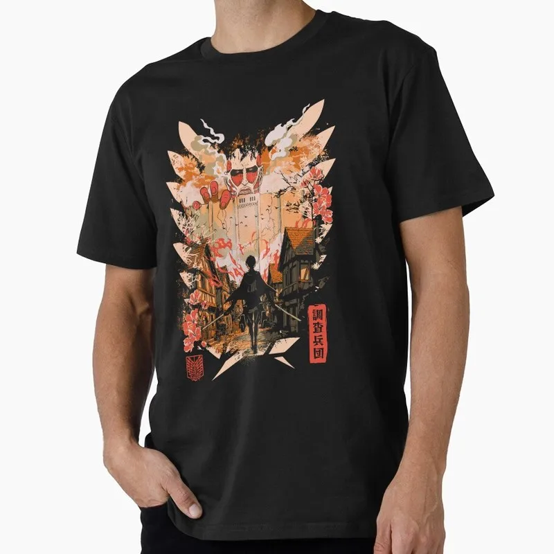 1203 Attack on Titan Anime Gift T shirt Short Sleeve Tee Shingeki no kyojin Print Graphic Clothes All size tops S-6XL