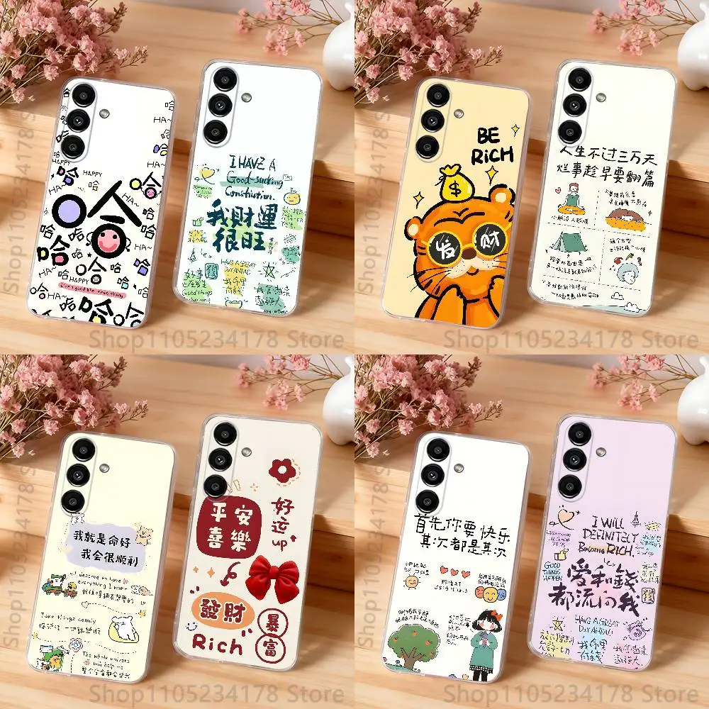 get rich and free Shockproof Clear Case For Samsung Galaxy S30,S25,S24,S23,S20,S21,S22,S10,5G,FE,lite,PIus Cover