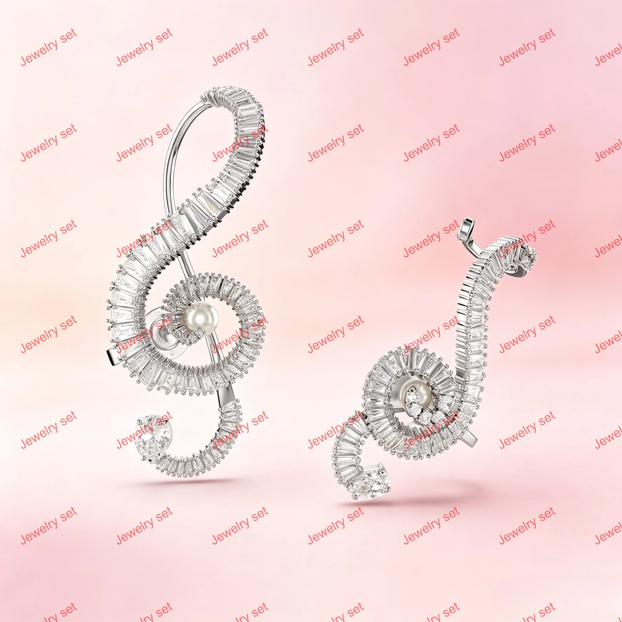 Original 2026 New Charms Pearl Earrings Bracelet Heart Necklace Fine Jewelry Set for Women Romantic Accessories Jewelry Gift view 5