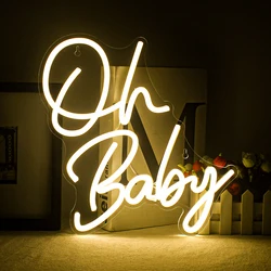 Oh Baby Neon Sign LED Light Cute Club Restaurant Bar Shop Party Children Room Home Wedding birthday party ART Wall Decor Lamp