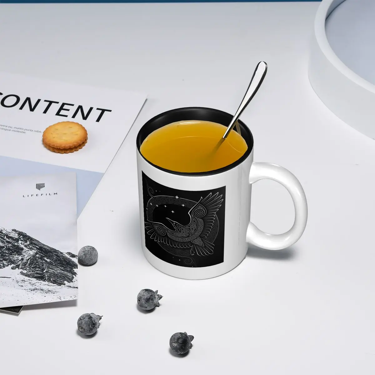 NORTHERN RAVEN Mug Funny Ceramic Coffee Cups Tea Mugs Milk Cup Drinkware Gifts for Friends