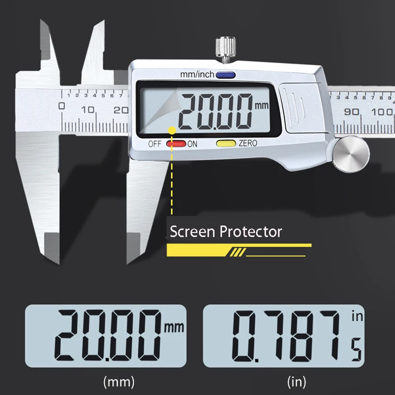

Quality 150mm Electronic Digital Caliper Stainless Steel Measuring Tool Digital Ruler Micrometer Gauge Caliper with Storage Box