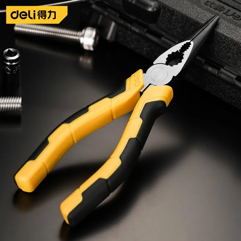 

deli electronic pliers Cutting wire pointed pliers Tiger pliers 6 "Japanese needle-nose pliers DL101306