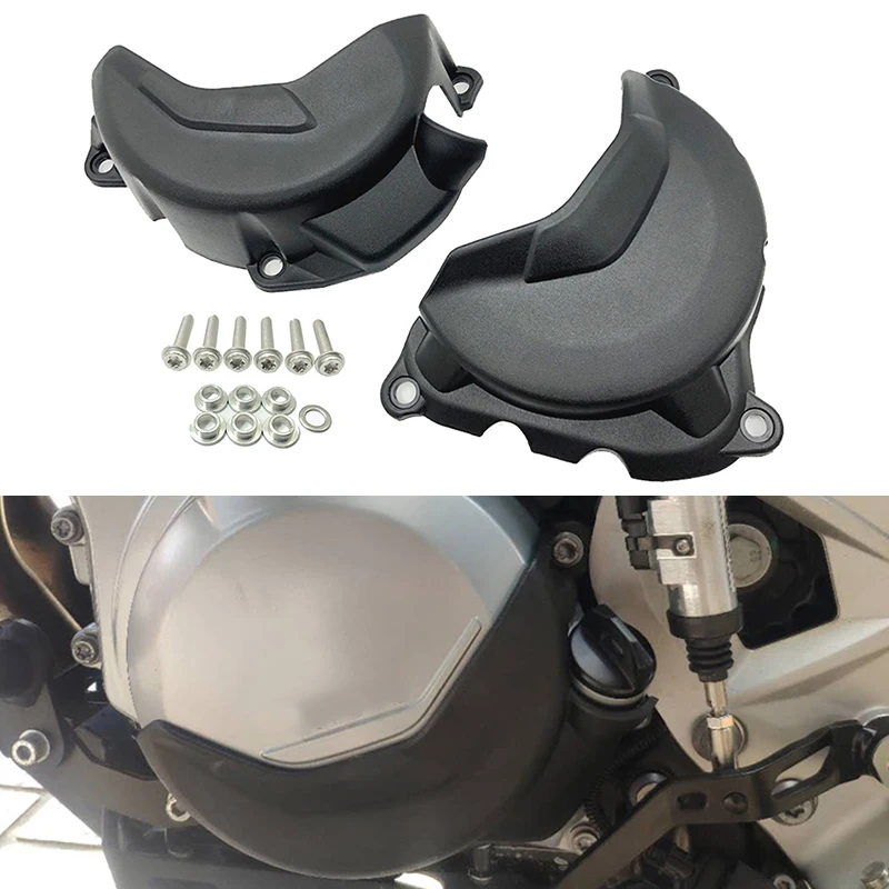 For VOGE Valico DS900X Carbon Black Engine Cylinder Cover Head Protection Clutch Guards DSX900 900DSX DSX 900 DS 900 X 2023 2024