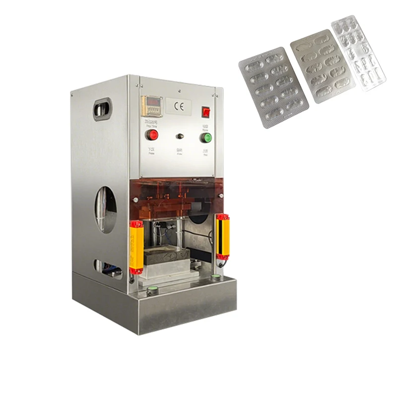 

Semi Automatic Tablet Chewing Gum Capsule Blister Cutting