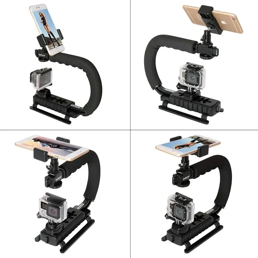 U Rig Handheld phone Stabilizing Photography Video Rig Film Making Vlogging Recording Bracket Stabilizer for iPhone Canon Nikon