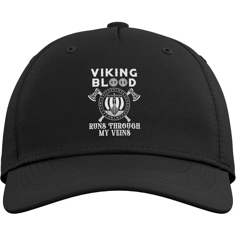 Viking Blood Runs Through My Veins Adjustable Baseball Hat