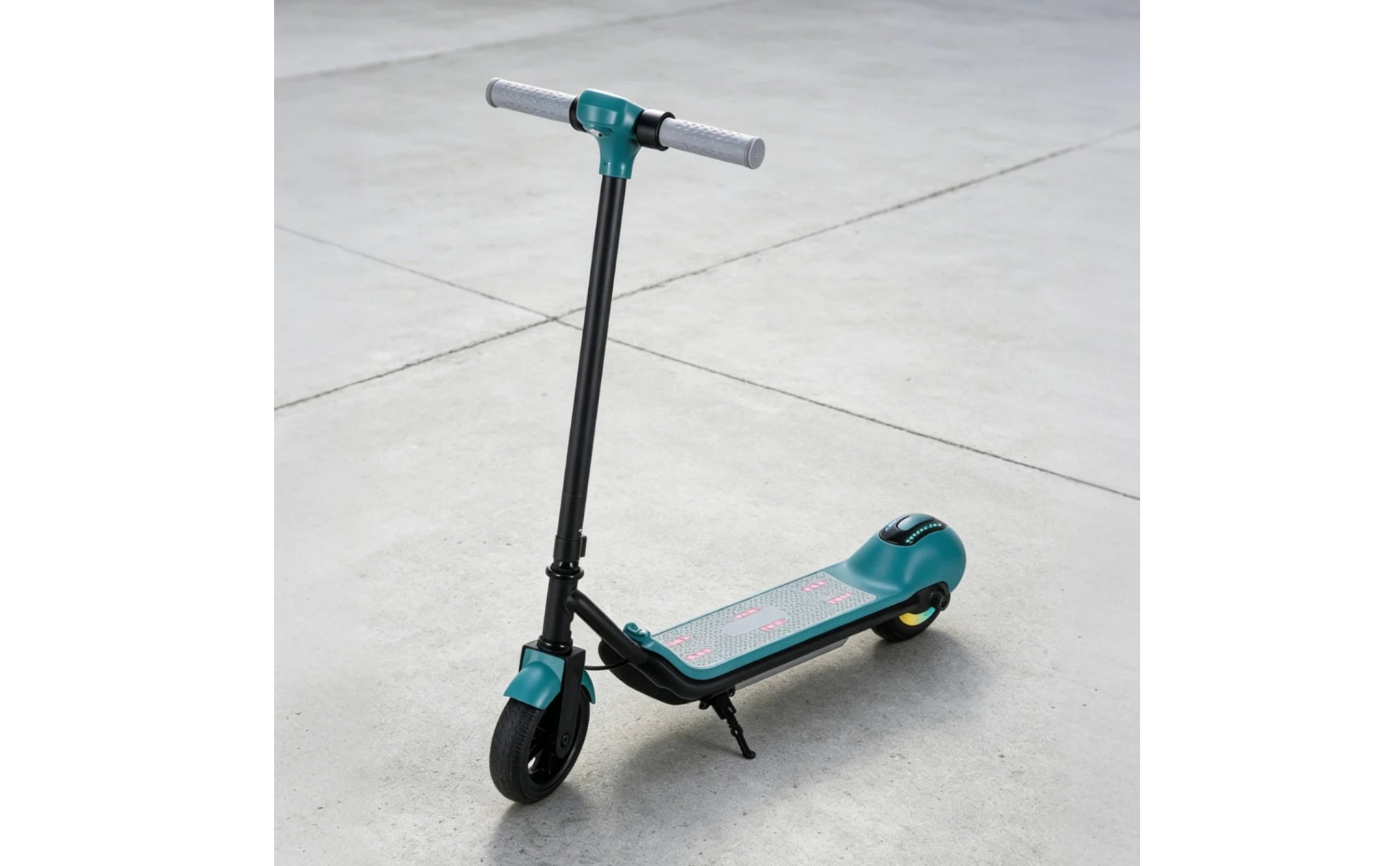 Children's Electric Scooter Anti-Slip Deck Two-Wheel Scooter Kids Rideable 6.5-Inch Road Tire Built-in Lights