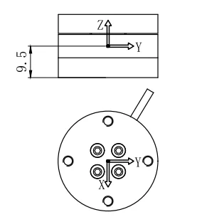 3 axis force/torque sensor X-3A-D30-C Torque Gauge Digital Sensors  Strain Gauge Sensor