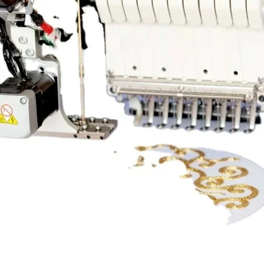

JCM-1501 1+1 Chenille Mixed Flat Embroidery Machine Twin Sequins Easy Cording Device
