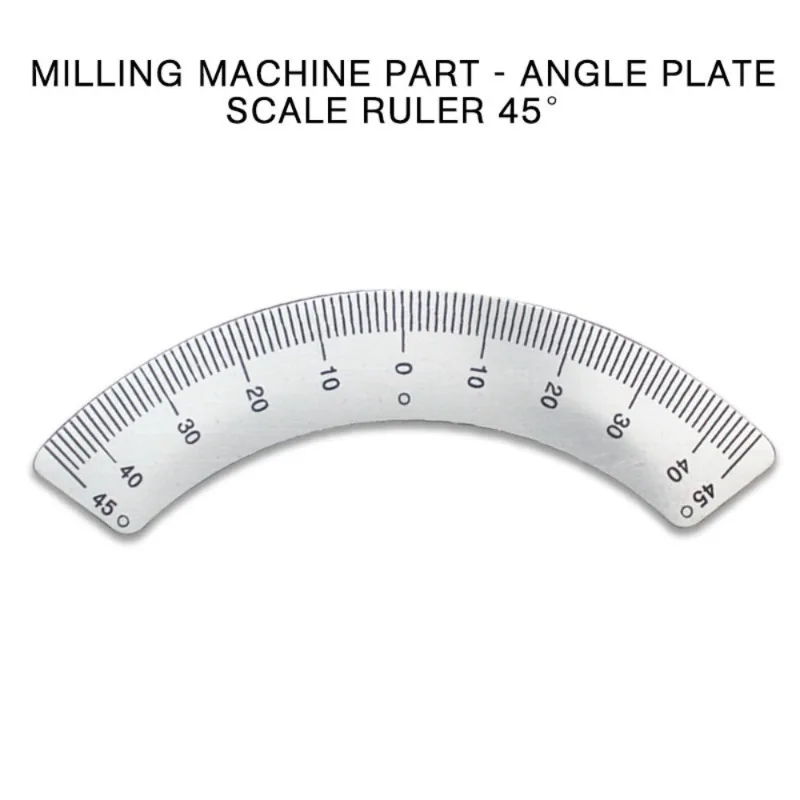 1pc Angle Plate Scale Ruler 45 Degree Angle Arc M1197 Protractors Milling Machine Part - Measuring Gauging Tools