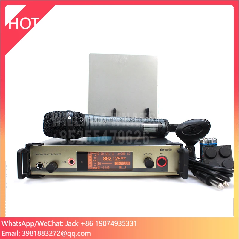 

High Quality Microphone System Wireless EW300G3 Karoke Microphone And Lapel Headset Cordless Microphone Professional
