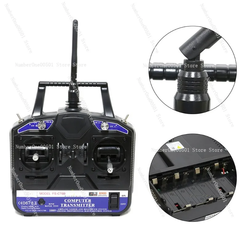 FS-CT6B 6-channel 2.4G remote control FS-R6B 6-way receiver transmitter