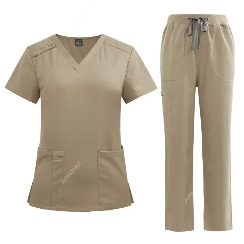 Uniforme de trabalho médico para médicos e enfermeiros no salão de beleza, hospital, clínica dentária e sala de operação de alta qualidade