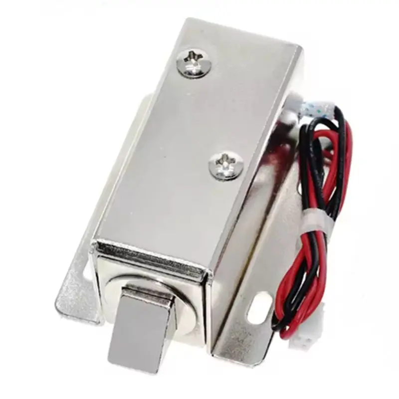 Electronic Lock Electric Bolt Lock Drawer File Cabinet Lock DC12V 0.6A Small Electromagnetic Lock Storage Cabinets