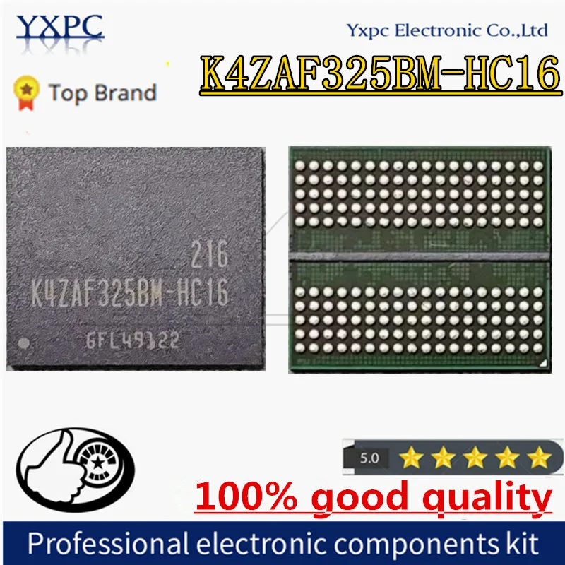 

K4ZAF325BM HC16 K4ZAF325BM-HC16 16G DDR6 Flash 16GB Flash Memory IC Chipset With Balls