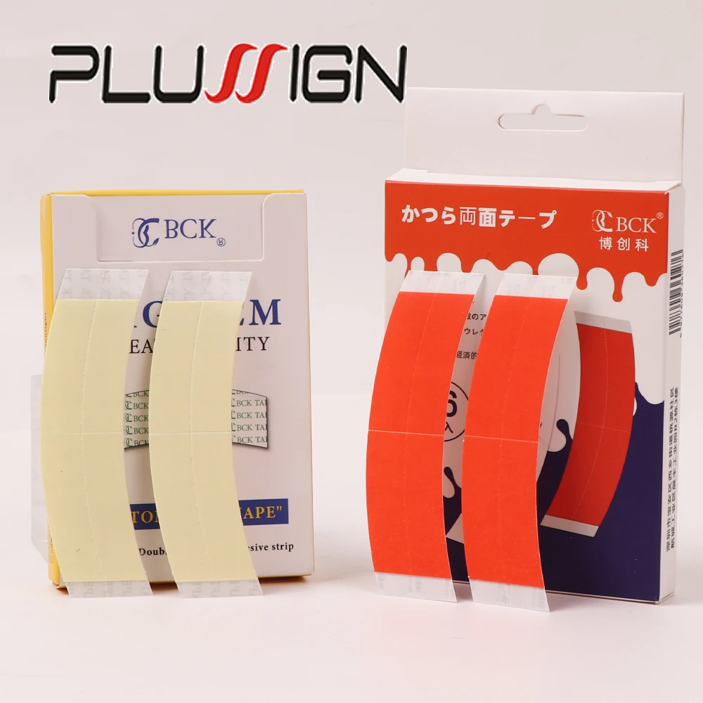 

7.5Cm*2.2Cm Ultra Hold Wig Tape Lace Front Tape Arc Double Sided Tape For Toupee Wig Adhesive 72Pcs Tape For Wig Installation