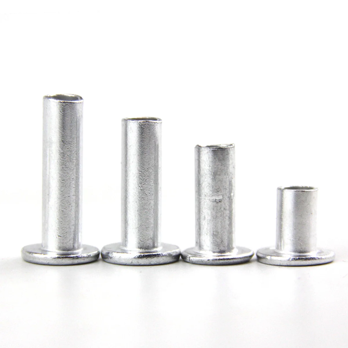 Aluminum Flat Head Semi Hollow Rolled Edge Rivet M2M2.5M3M4M5M6