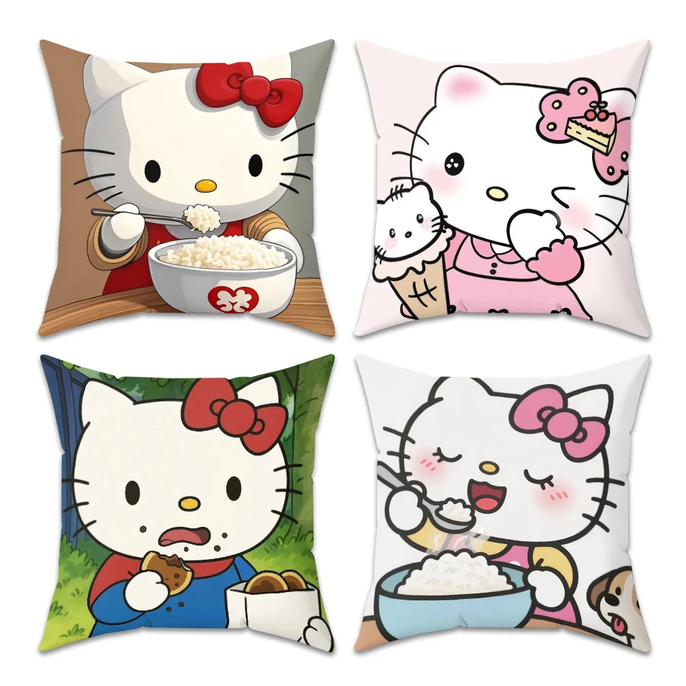 

Pillow Covers Decorative Sofa Cushion Cover 60x60cm Bedroom HelloKitty Pillowcase Couch Pillows Home Decor Room Decorating Items