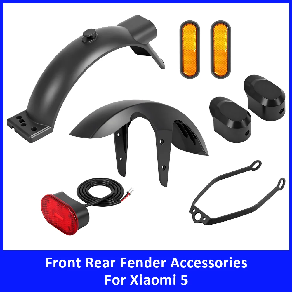 

Scooter Front Rear Mudguard Parts for Xiaomi 5 Scooter Accessories Fender Bracket Taillight Folding Hook Trim Cover Side Covers
