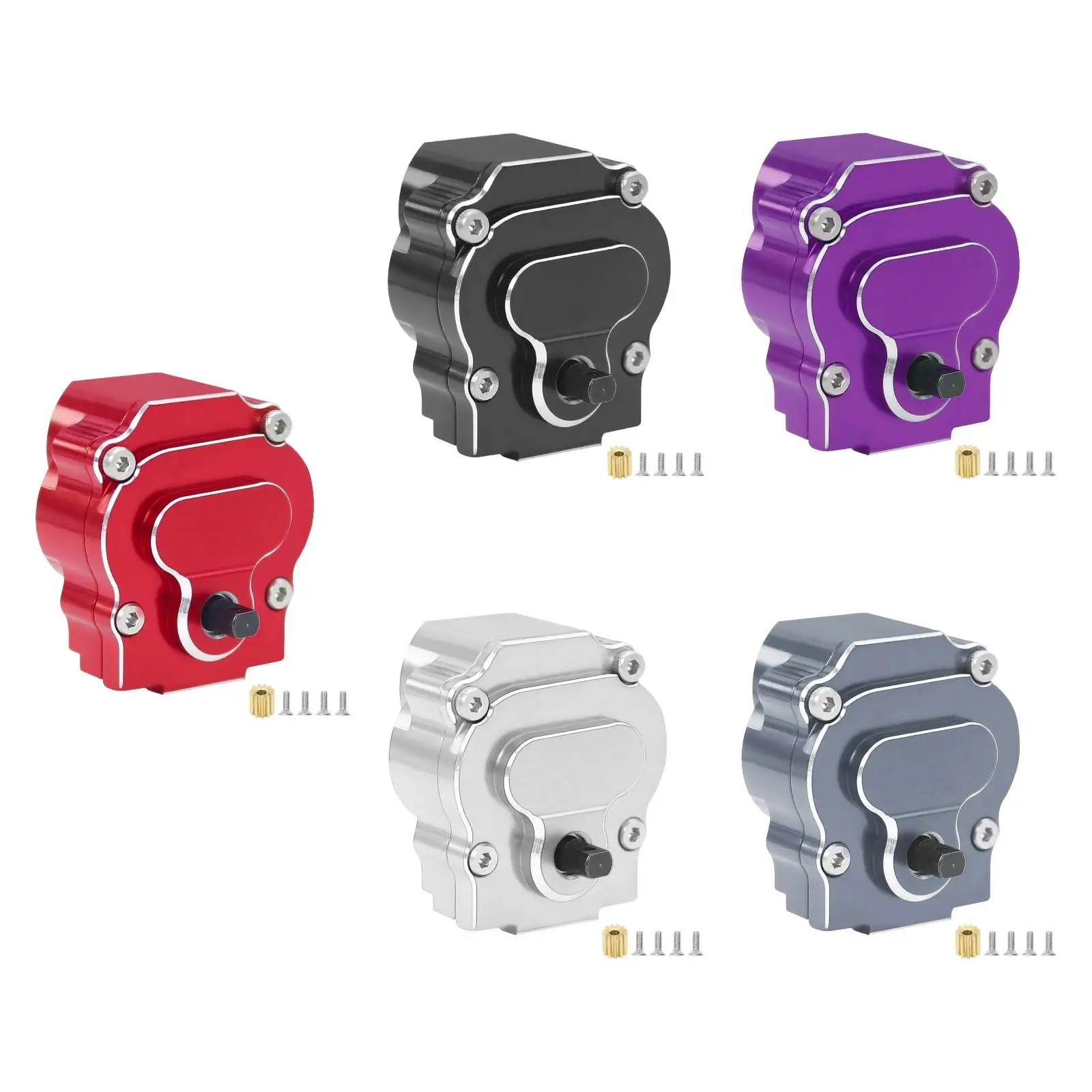 CNC-Aluminiumlegierungsgetriebe mit Stahlgetriebe als Ersatz für 1/18 ferngesteuertes Auto, Upgrade, DIY-modifiziertes Zubehör