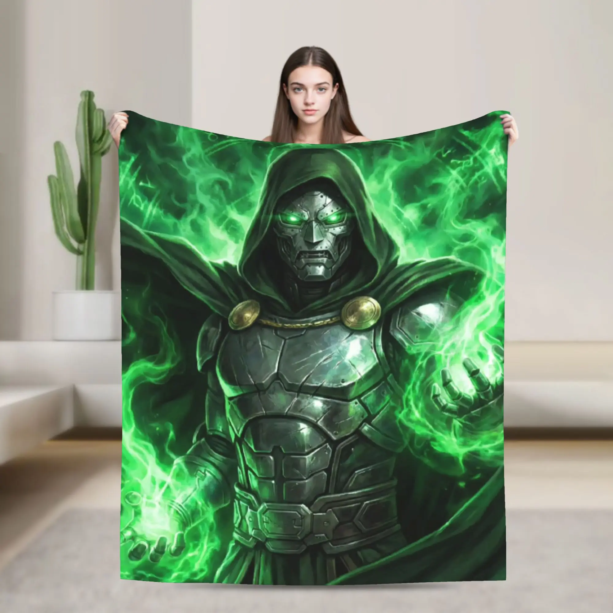 Dr Dooms Manga Knitted Blankets  Fleece Throw Blanket Summer Air Conditioning Decoration Soft Warm Bedspread