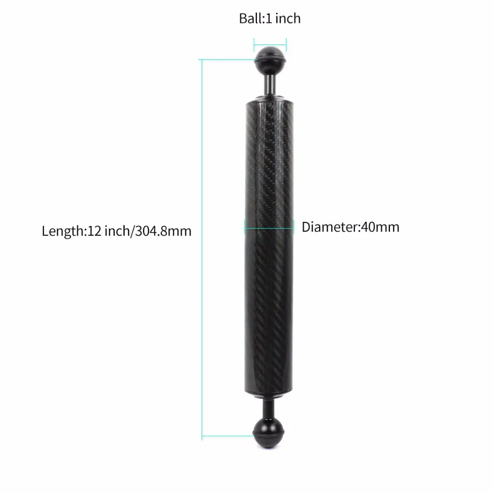 Tauchen DSLR Kamera käfig Dual Handheld Tray Halterung Buttery Clip Kohle faser Verlängerung sarm schwimmende Stativ halterung für Gopro 13 – Detail 32
