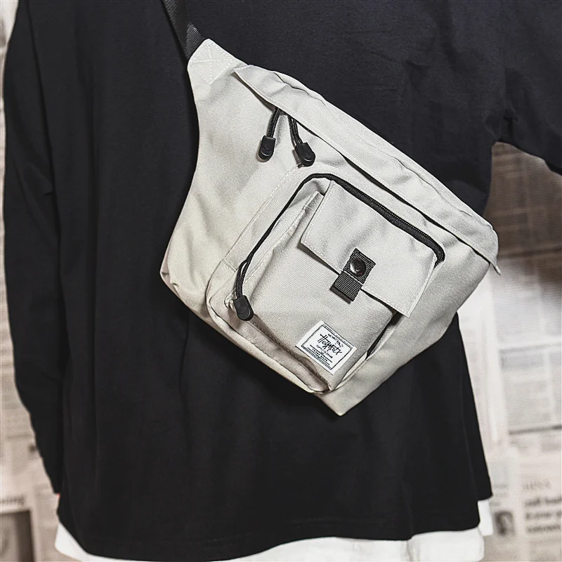 Bag Men Chest Fashion Oxford Solid Color Shoulder For Male Korean Style Simple All-Match Crossbody