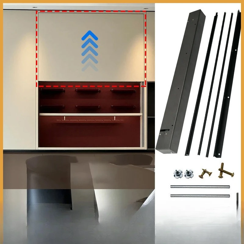

Mobile slide rail single random stop wall cabinet up and down hover track five accessories