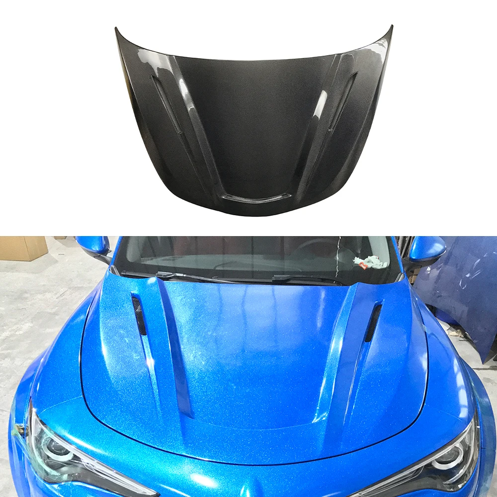 Carbon Fiber CSL Style Body Kit Engine Hoods Front Cover Hood for Alfa Rome Giulia Body Kits