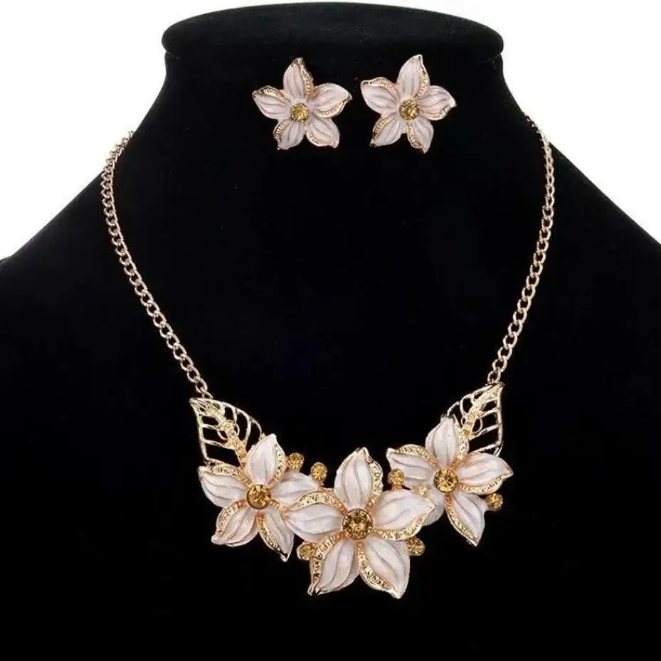 1 Set Fashion Jewelry Sets Enamel Jewelry Sets Fashion Geometric Circle Women Accessories