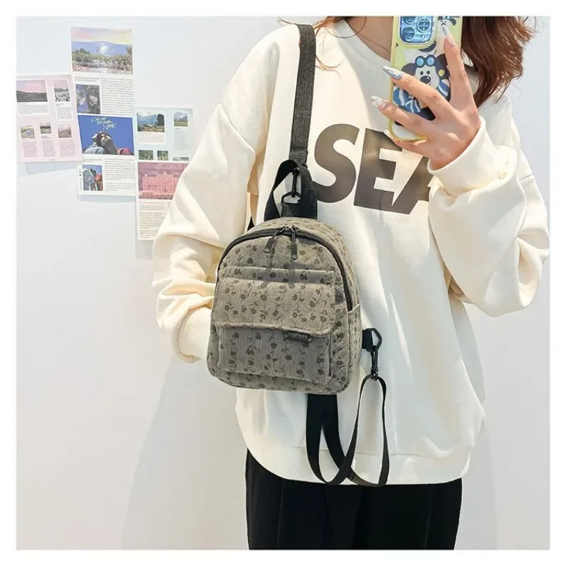 2024 Winter New Urban Simple Large Capacity Backpack Sweet Beautiful Women Bag