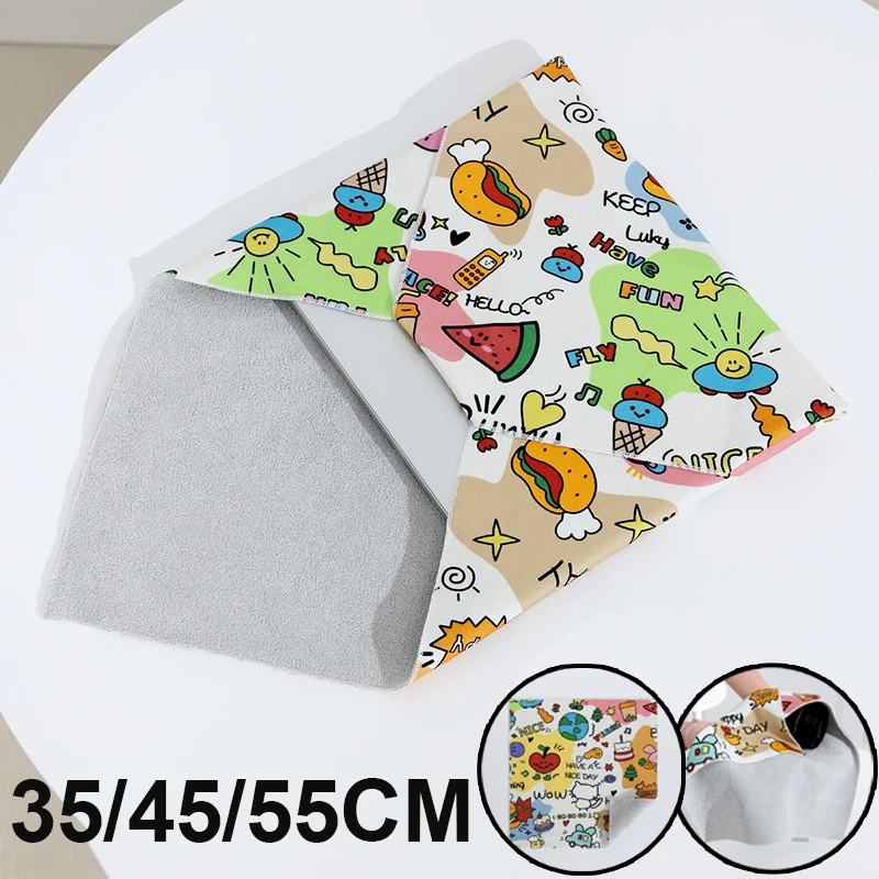 Magic Cloth Makeup Bag Camera Lens Wrapping Cloth Portable Patch Cloth Storage Bag Self-adhesive Organizing Storage Bag