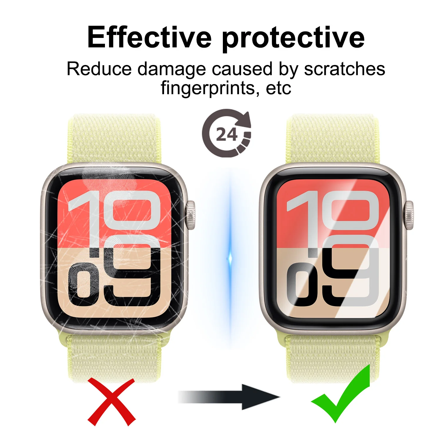For Apple Watch SE 3 Flexible Anti-scratch Film HD Clear Bubble-Free Screen Protectors with Easy Installation Kit for iWatch SE3