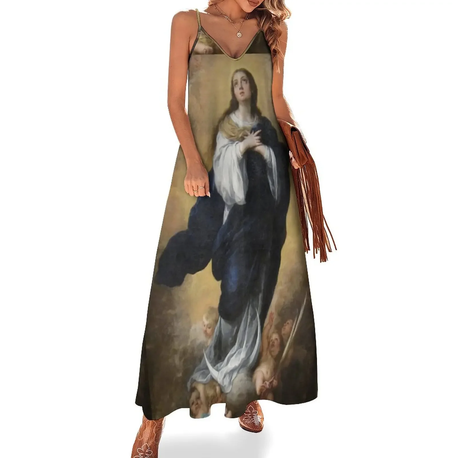 

Mary Magdalene vintage painting Sleeveless Dress luxury evening dresses 2025 summer dress daily