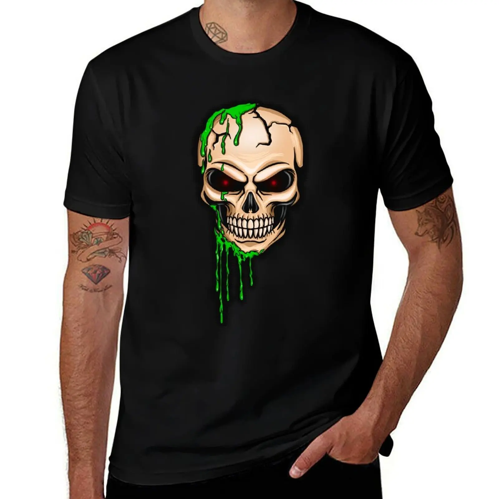 

Toxic skull T-Shirt hippie clothes kawaii clothes anime shirt men clothings